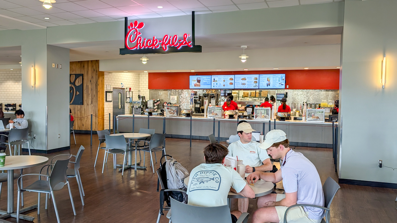 chick fil-a location within the melton student center