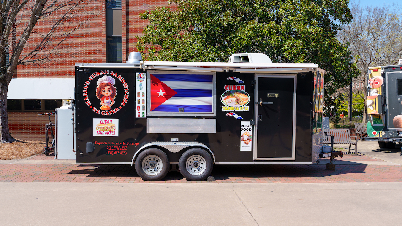 marias cuban sandwiches food truck outside the haley center