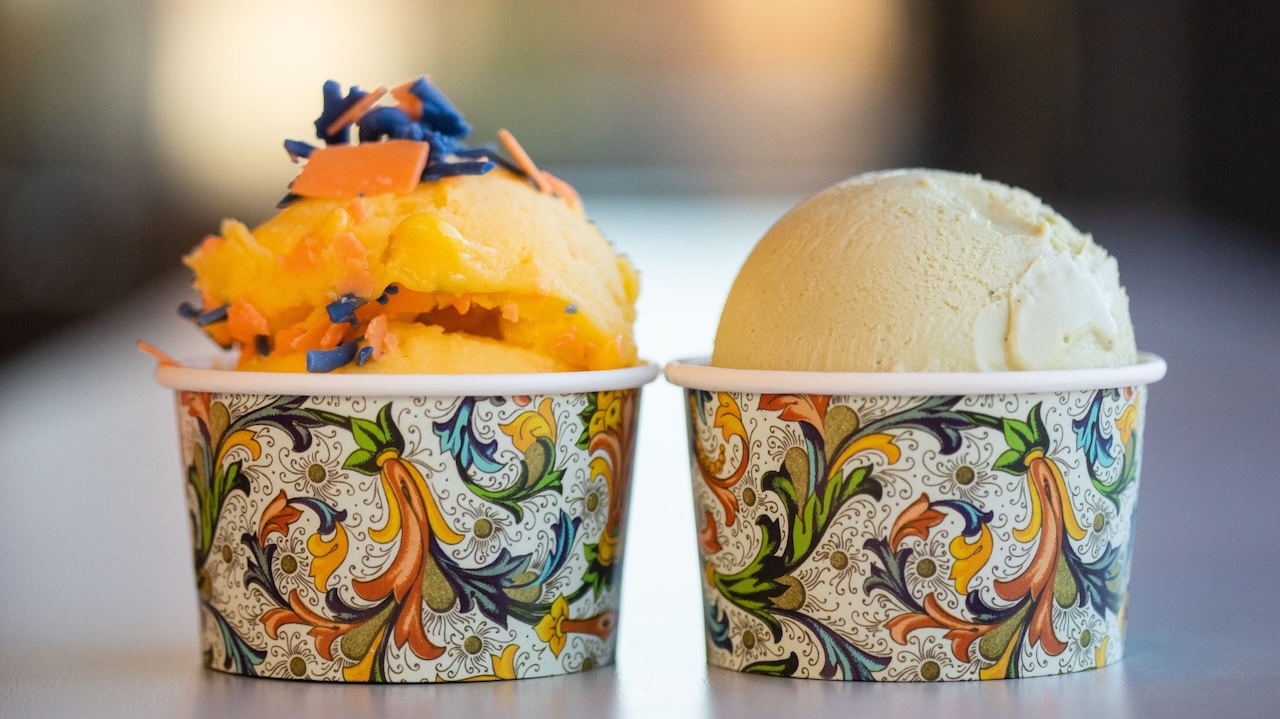 two cups of gelato