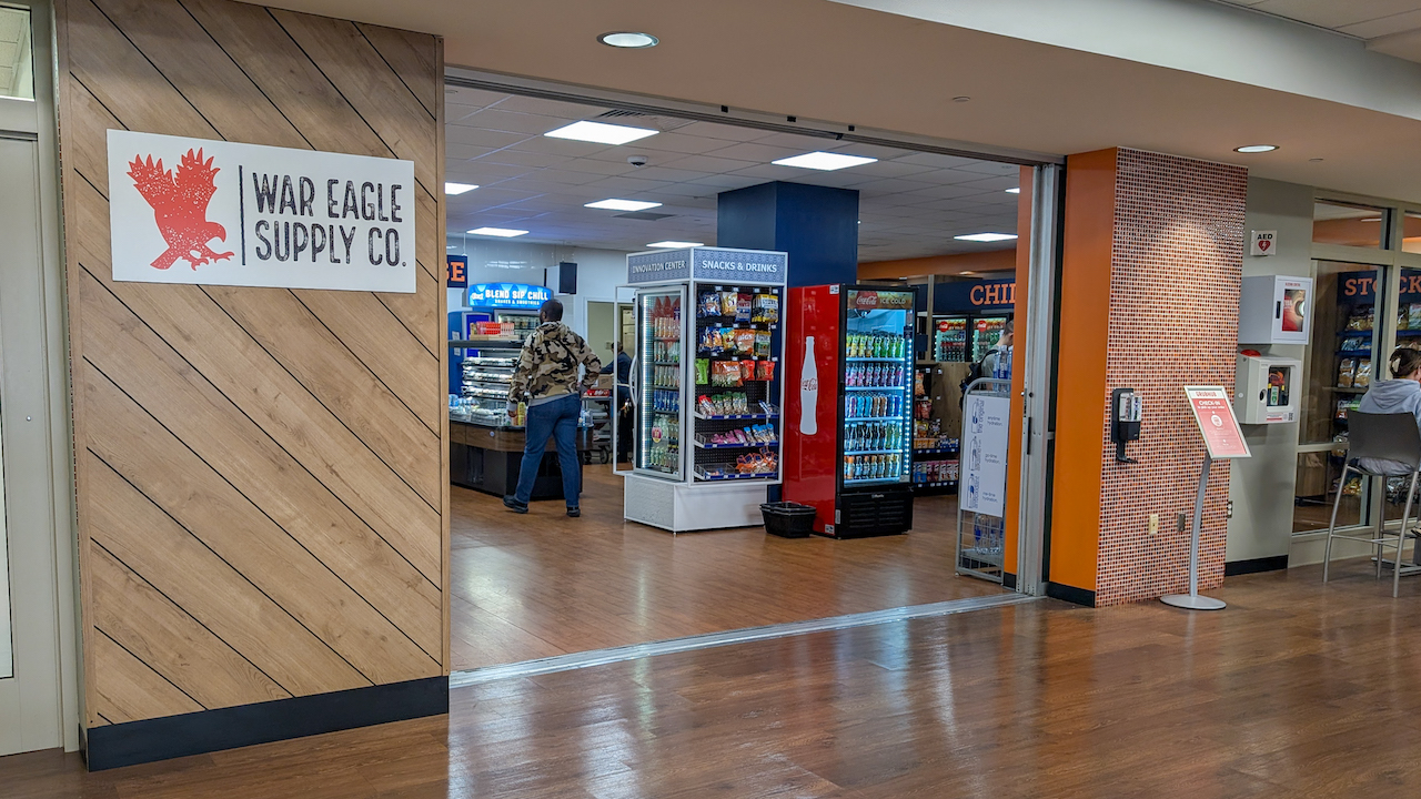 War Eagle Supply co located in the Melton Student Center