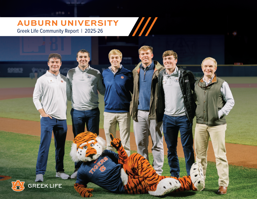 Cover of the 2025-2026 Greek Life Community Report.