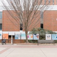 Banners on the Haley Concourse